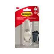 Gancho para pendurar 3M 2,2 Kg Prateado Metalizado Metal Níquel (1 Unidade) Casa | Jardim - nacloset