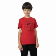Camisola de Manga Curta Criança 4F M294  Vermelho Moda | Acessórios - nacloset