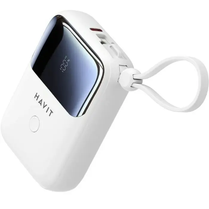 Powerbank Havit PB5215 Branco 10000 mAh Eletrónica | Telefones e Tablets - nacloset 2