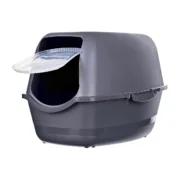 Caixa de Areia para Gatos Diamentiq BAYA Antracite Plástico 40 x 38,7 x 55,5 cm Animais de Estimação - nacloset