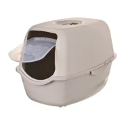 Caixa de Areia para Gatos Diamentiq BAYA Bege Plástico 40 x 38,7 x 55,5 cm Animais de Estimação - nacloset