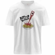 Camisola de Manga Curta Homem Kappa Glesto Tbar Branco Moda | Acessórios - nacloset