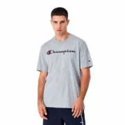 Camisola de Manga Curta Homem Champion Crewneck Cinzento claro Moda | Acessórios - nacloset 2