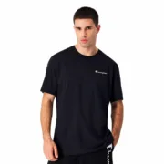 Camisola de Manga Curta Homem Champion Champion Crewneck Preto Moda | Acessórios - nacloset 2