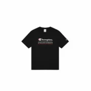 Camisola de Manga Curta Homem Champion Preto Moda | Acessórios - nacloset