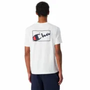 Camisola de Manga Curta Homem Champion Champion SS Branco Moda | Acessórios - nacloset 2