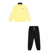 Fato de Treino Infantil Champion Champion Full Zip Suit Amarelo Preto Desporto | Lazer - nacloset
