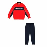 Fato de Treino Infantil Champion Full Zip Suit Vermelho Desporto | Lazer - nacloset