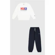 Fato de Treino Infantil Champion Champion Chandal Champion Crewneck Sweatsuit Niño Azul Branco Desporto | Lazer - nacloset 2