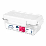 Lancheira Hermética Milan 1,2 L Branco Transparente Plástico Retangular Cozinha | Gourmet - nacloset