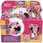 Conjunto de pratos infantil Minnie Mouse Minnie Bold Florals 5 Peças Bebés e Crianças - nacloset