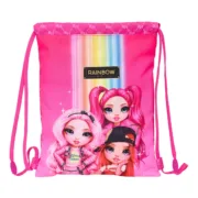 Saco Mochila com Cordas Rainbow High Fúcsia 26 x 34 x 1 cm Jogos | Disfarces - nacloset