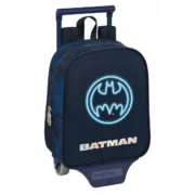 Mochila Escolar com Rodas Batman Legendary Azul Marinho 22 x 27 x 10 cm Jogos | Disfarces - nacloset