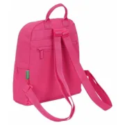 Mochila Casual Benetton Raspberry Fúcsia 25 x 30 x 13 cm Jogos | Disfarces - nacloset 2