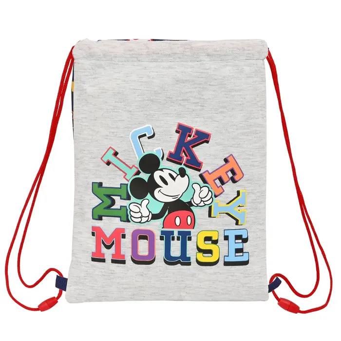 Saco Mochila com Cordas Mickey Mouse Only One Azul Marinho 26 x 34 x 1 cm Desporto | Lazer - nacloset 2