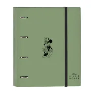 Pasta com argolas Minnie Mouse Mint shadow Verde militar (27 x 32 x 3.5 cm) Jogos | Disfarces - nacloset