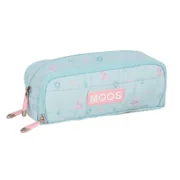 Estojo Triplo Moos Garden 21 x 8 x 8 cm Turquesa Estojo 3 Compartimentos - nacloset