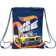 Saco Mochila com Cordas Hot Wheels Speed club Laranja Azul Marinho 26 x 34 x 1 cm Jogos | Disfarces - nacloset