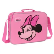 Pasta Escolar Minnie Mouse Loving Cor de Rosa Jogos | Disfarces - nacloset