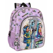 Mochila Escolar Monster High Best boos Lilás 32 x 38 x 12 cm Jogos | Disfarces - nacloset