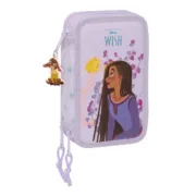 Estojo Triplo Wish Lilás 12.5 x 19.5 x 5.5 cm (36 Peças) Estojo 3 Compartimentos - nacloset