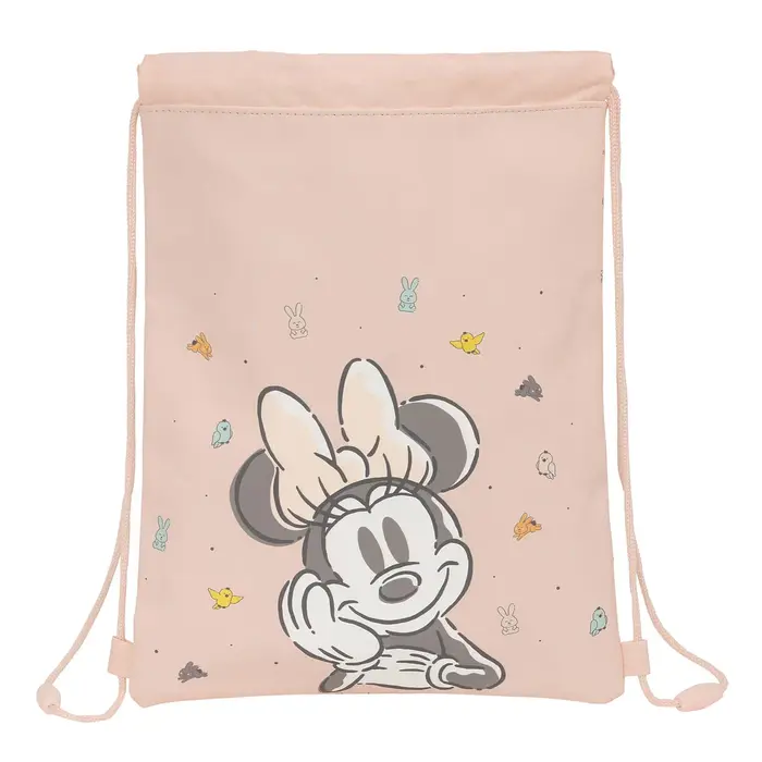 Saco Mochila com Cordas Minnie Mouse Baby 26 x 34 x 1 cm Jogos | Disfarces - nacloset