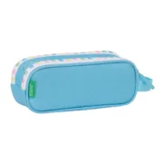 Estojo Duplo Benetton Spring Azul celeste 21 x 8 x 6 cm Estojo 2 Divisórias - nacloset 2