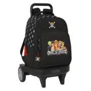 Mochila Escolar com Rodas One Piece Preto 33 x 45 x 22 cm Jogos | Disfarces - nacloset
