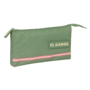 Estojo Triplo El Ganso Verde 22 x 12 x 3 cm Estojo 3 Compartimentos - nacloset