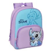 Mochila Escolar Stitch Sweet Azul Lilás 26 x 34 x 11 cm Jogos | Disfarces - nacloset