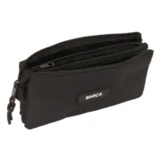 Estojo Triplo F.C. Barcelona Preto 22 x 12 x 3 cm Estojo 3 Compartimentos - nacloset 2