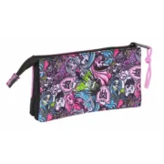 Estojo Triplo Monster High 22 x 12 x 3 cm Estojo 3 Compartimentos - nacloset 2