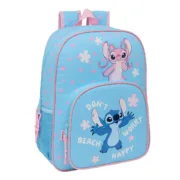 Mochila Escolar Lilo & Stitch Happy Azul celeste 33 x 42 x 14 cm Jogos | Disfarces - nacloset
