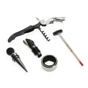 Conjunto de Acessórios para Vinho Versa Madeira 5 x 20 x 14,5 cm Cozinha | Gourmet - nacloset 2