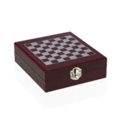 Conjunto de Acessórios para Vinho Versa Xadrez Cristal ABS Madeira MDF 16,8 x 5,1 x 14,78 cm Cozinha | Gourmet - nacloset 2
