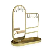 Suporte para Jóias Versa Dourado Metal 10 x 26 x 22,5 cm Casa | Jardim - nacloset