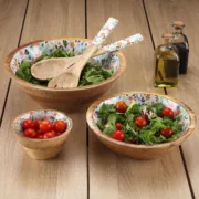 Conjunto de Utensílios para Cozinha Versa Bambu Madeira de mangueira Bloemen Cozinha | Gourmet - nacloset 2