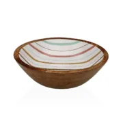 Saladeira Versa Flint Madeira de mangueira 24 x 7 x 24 cm Cozinha | Gourmet - nacloset