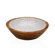 Saladeira Versa Speckle Madeira de mangueira 24 x 7 x 24 cm Cozinha | Gourmet - nacloset