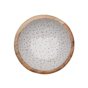 Saladeira Versa Speckle Madeira de mangueira 24 x 7 x 24 cm Cozinha | Gourmet - nacloset 2
