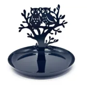 Suporte para Jóias Versa Preto Metal Ferro 15 x 13 x 15 cm Corujas Casa | Jardim - nacloset