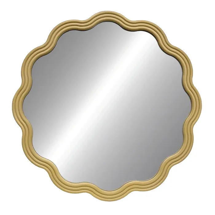 Espelho de parede Versa Dourado 3 x 60 x 60 cm Casa | Jardim - nacloset 2