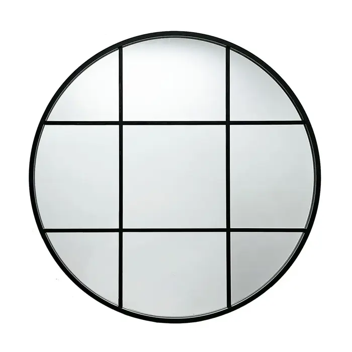 Espelho de parede Versa Preto 3 x 80 x 80 cm Casa | Jardim - nacloset 2