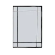 Espelho de parede Versa Preto 2,9 X 76 X 53 CM Casa | Jardim - nacloset