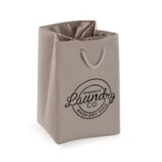 Cesto de Roupa Suja Versa Creme Poliéster PVC Metal EVA 30 x 55 x 36 cm Casa | Jardim - nacloset