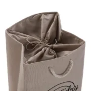 Cesto de Roupa Suja Versa Creme Poliéster PVC Metal EVA 30 x 55 x 36 cm Casa | Jardim - nacloset 2
