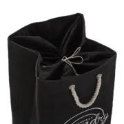 Cesto de Roupa Suja Versa Preto Poliéster PVC Metal EVA 30 x 55 x 36 cm Casa | Jardim - nacloset 2