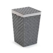 Cesto de Roupa Suja Versa Cinzento Poliéster Metal Polipropileno 33 x 52 x 33 cm Casa | Jardim - nacloset