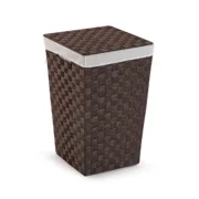 Cesto de Roupa Suja Versa Poliéster Metal Polipropileno 33 x 52 x 33 cm Casa | Jardim - nacloset