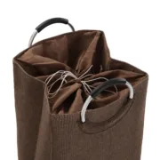 Cesto de Roupa Suja Versa Castanho Alumínio Polipropileno EVA 36 X 55 X 30 CM Casa | Jardim - nacloset 2